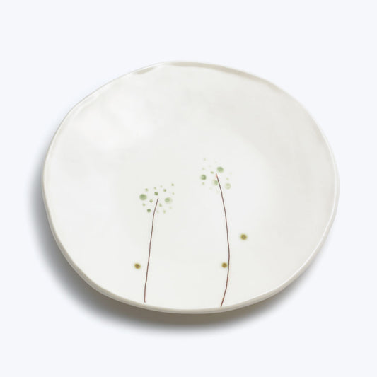 White Leaf Plate