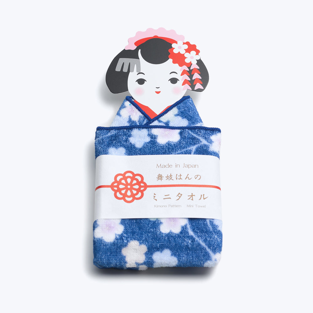 Blue Maiko Towel made in Japan by Maeda Senko