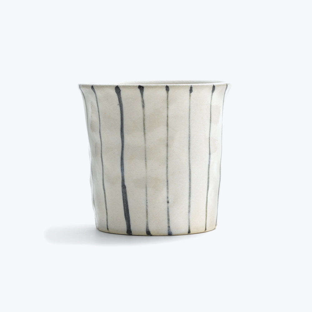 Striped White Mug