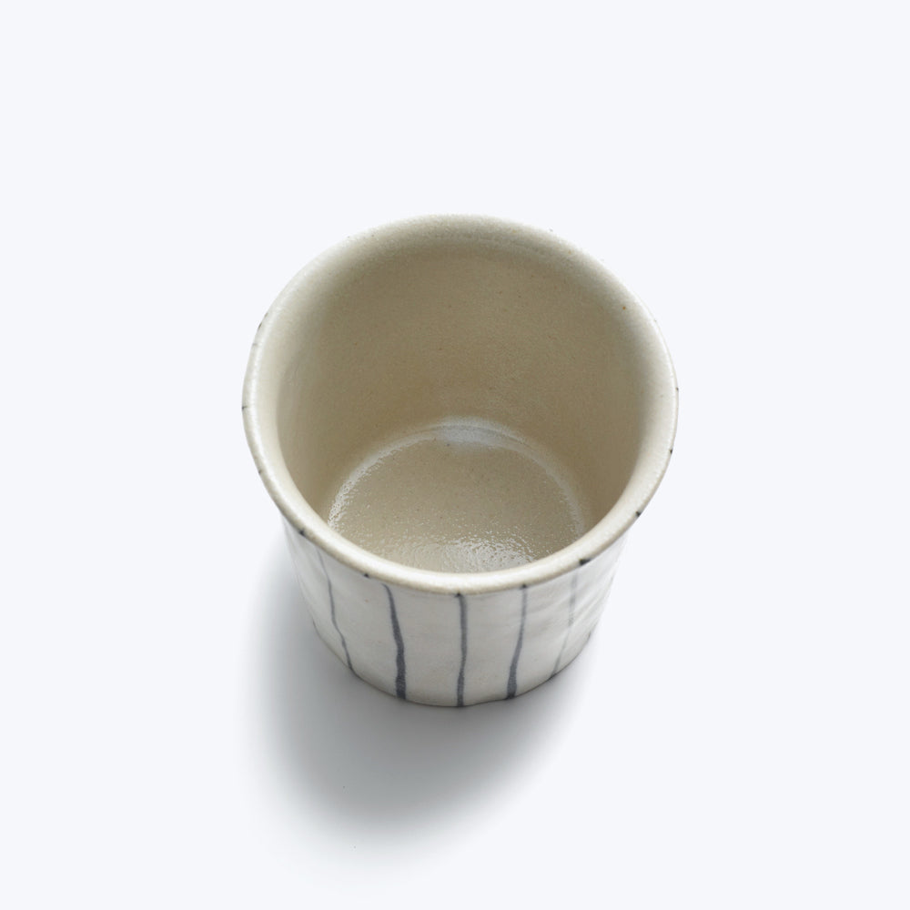 Striped White Mug
