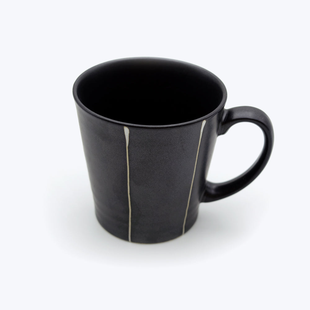 Striped Black Mug
